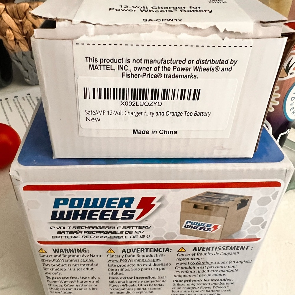 12V rechargeable battery for power wheels car